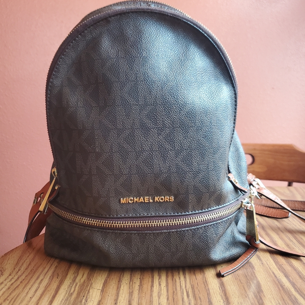 Leather Brown Michael Kors Backpack